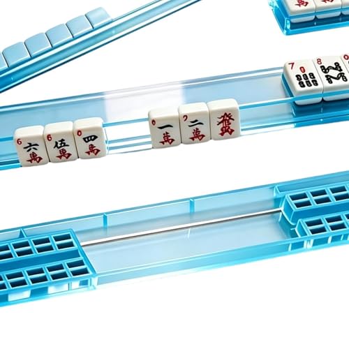 Support Mahjong acrylique avec poussoirs magnétiques pour table - 7