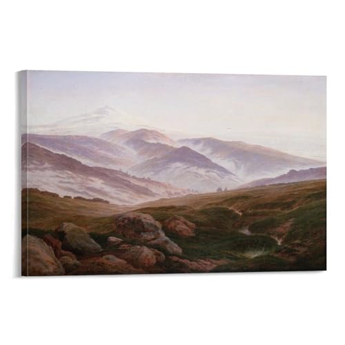 Décoration de salon Friedrich montagnes tableau mural 20x30