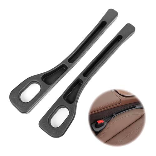 Car Seat Gap Filler Auto Universale per Colmare lo Spazio Tra Sedile E Scatola Braccioli, 2 Accessori Spazio Seggiolino Auto (nero)