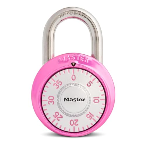Master Lock 1530DPNK Locker Lock Combination Padlock 1 Pack Pink
