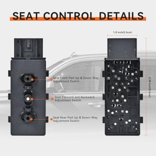 Interruptor de asiento eléctrico para reparar el ajuste en Chevy Silverado 2007-2013 5