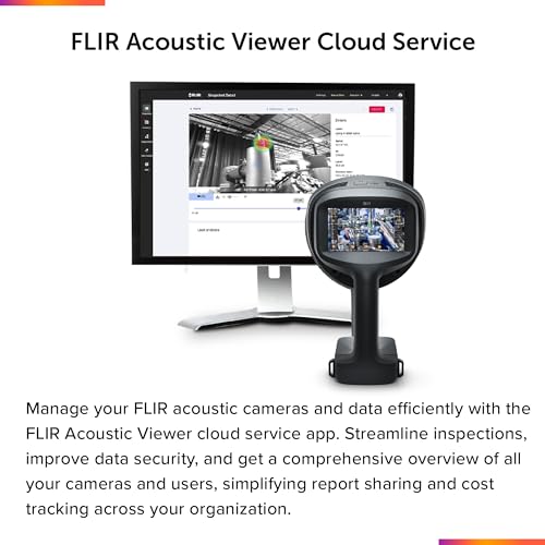 Image of FLIR Si1-LD Industrial Acoustic Imaging Camera for Detecting Compressed Air Leaks | Industrial, detect /locate /quantify leaks, on-camera cost analysis, MDLR 0.01 l /min at 2.5m, one-handed, WiFi