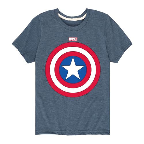 Marvel Captain America - Logo Shield - Toddler and Youth Short Sleeve Graphic T - Shirt
