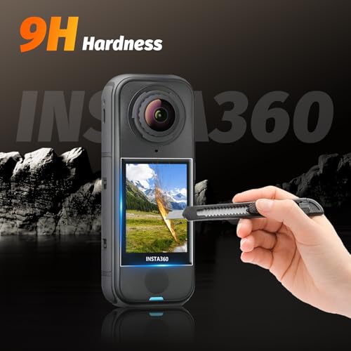 Image of AMAZEAR Screen Protector for Insta360 X4 Air Accessories (3-Pack), Tempered Glass LCD Screen Film, Camera Accessories Protective Cover for Insta 360 X4 Air, Ultra HD, 9H Hardness, Anti-Scratch