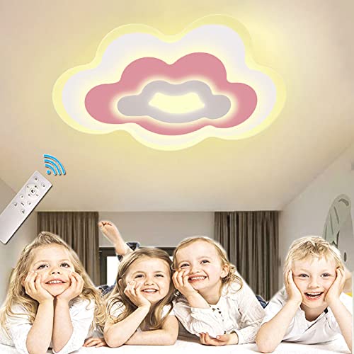 VOMI LED Deckenleuchte Kinderzimmer Mädchen Wolken Deckenlampe Dimmbar mit...