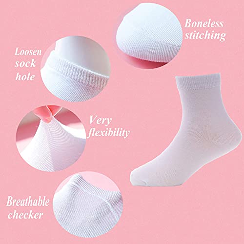 Jamegio 18 Pairs Toddler Boys Girls Short Socks Breathable Cotton Kids Socks2