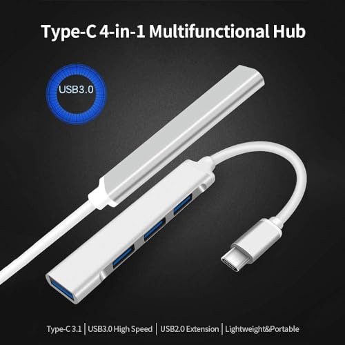 Hub 4 em 1 multifuncional tipo C tipo C para hub USB 3.0, USB 2.0 e USB3.1 - adaptador conversor hub