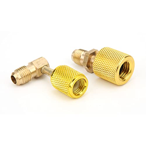 Adaptador de aire acondicionado conector múltiple de latón 8 piezas miniatura 4