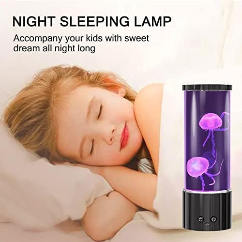 Miniatura 4 de FBSPORT Lámpara de medusa, luz nocturna de medusas, acuario, tanque de luz nocturna, 17 colores cambiantes con control remoto para niños y adultos,