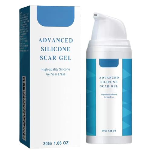 Advanced Silicone Scar Gel - 30g Scar Removal Cream, Acne, C-Section, Burns & Stretch Marks - Effective on Old & New Scars - Soothing & Healing Formula