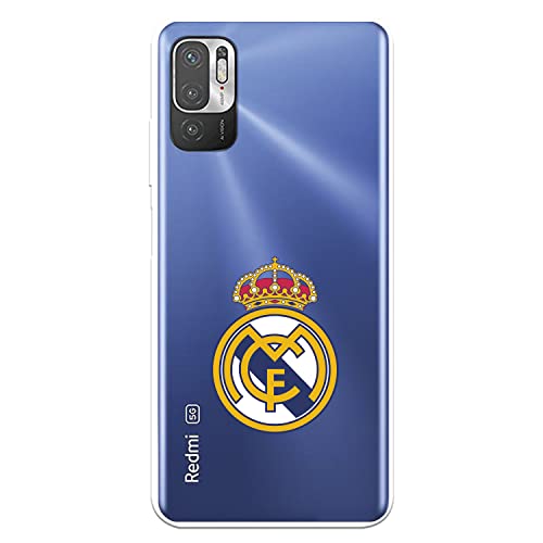 LA CASA DE LAS CARCASAS Custodia per iPhone 13 Pro del Real Madrid Shield Real Madrid in silicone liquido per proteggere il tuo cellulare. Strato flessibile con licenza ufficiale Real Madrid