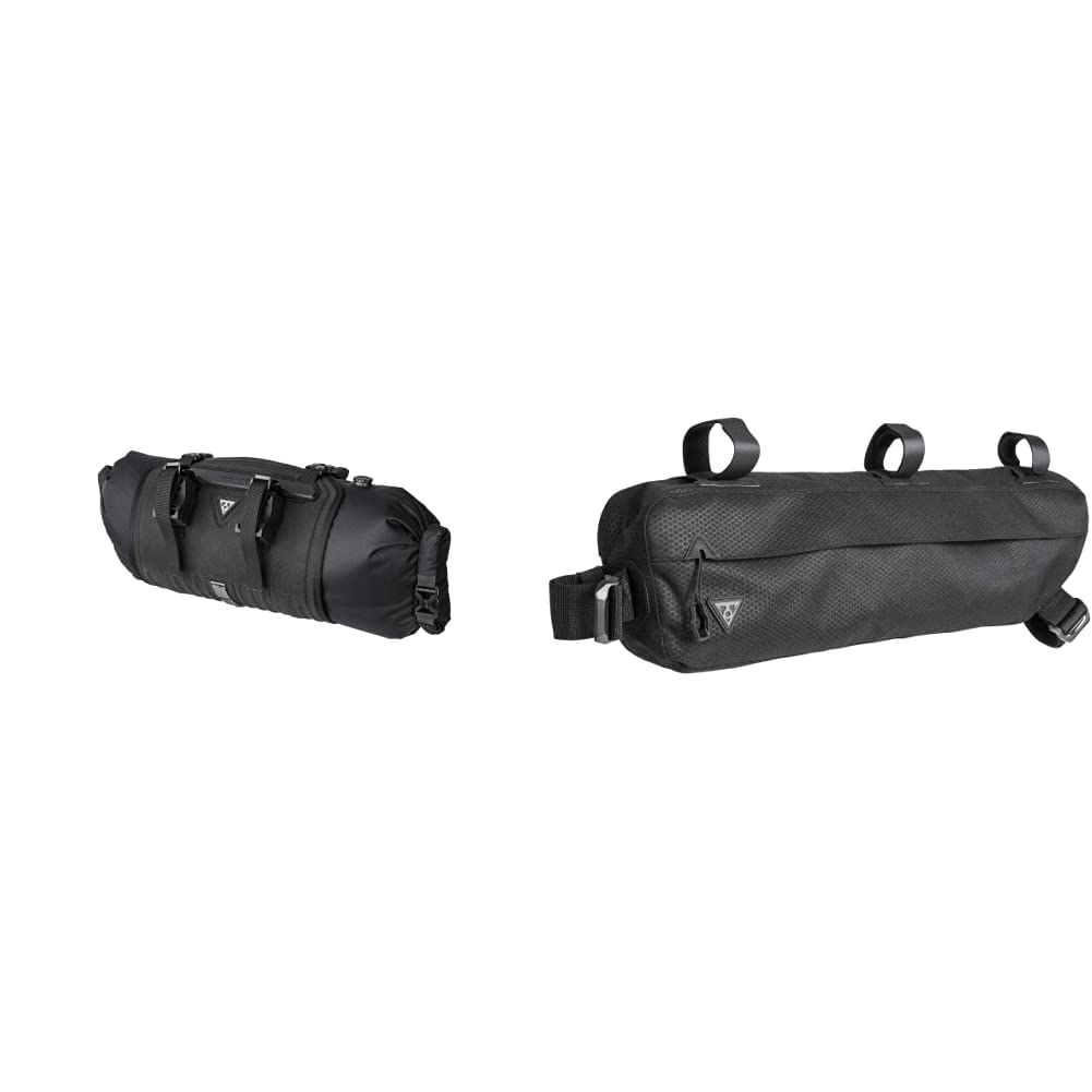 Topeak Frontloader 8 Litros, Borsa al Manubrio Unisex Adulto, Nero, 8L & Midloader 6l, Custodia per Telaio Unisex-Adulti, Nero, Taglia Unica