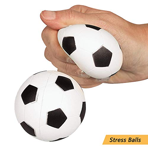 Imagitek 15 Pack Soccer Keychains For Kids Party Favors Supplies, School Carnival Prizes, Party Bag Gift Fillers, Soccer Ball Stress Relieve Ball #TOP4