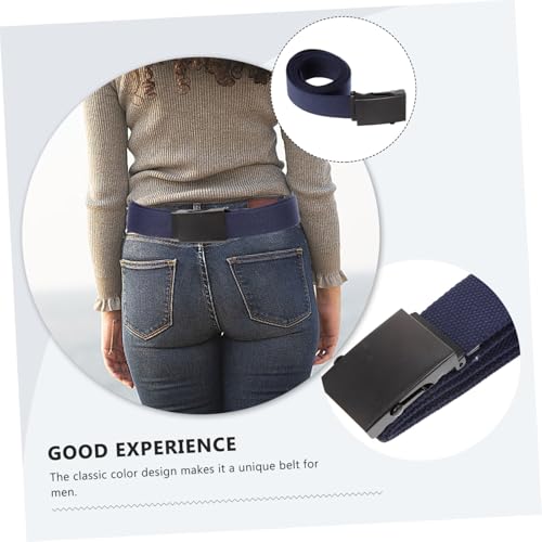 PartyKindom Canvas Waist Belt for Men Gentlemen Work Belt for Daily Formal Wear Lightweight and Stylish Design2