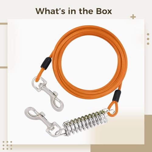 Laisse pour chien en acier robuste avec double clip haute résistance - 5