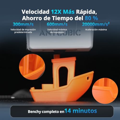 Impresora 3D Anycubic Kobra X de 260mm con 10KG de filamento PLA multicolor 4