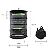 HYDGOOHO Drying Rack Net Dryer 4 Layer 2ft Black W/Green Zippers Hydroponics Drying Rack Herbs for Plant Bud Seed,Plant Racks for Weed,Mesh Hanging Plant Dry,Herb Dry,for Garden Outdoor Bud Tea