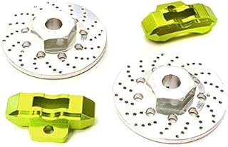 Integy RC Model C28425GREEN Realistic Alloy Rear Brake Disc (2) for Traxxas 1/10 4-Tec 2.0