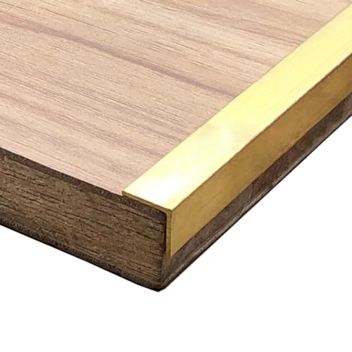 Protector de borde de escalera de latón macizo, tiras antideslizantes para peldaños para interiores y exteriores, protector de borde de escalera/tira de transición