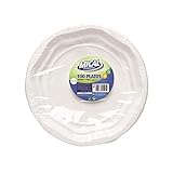  Mical - Platos de plástico - 20.5 cm - 100 unidades
