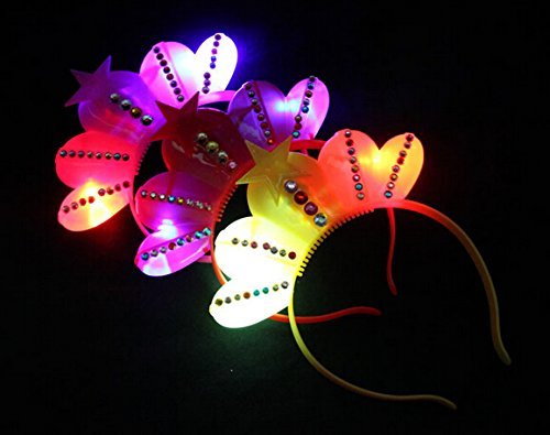Weico Direct Led Flashing Light-Up Crown Headband 12 X Multicolor #TOP1