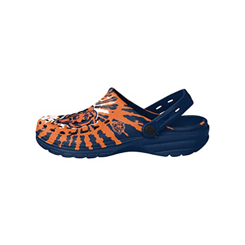 Image of FOCO Mens NFL Team Logo Tie-dye Garden Water Sandals Shoes Slipper Clogs with Strap