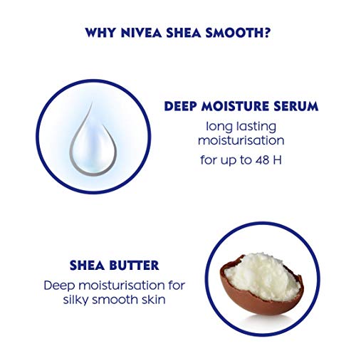 Nivea Body Lotion For Dry Skin, Shea Smooth, With Shea Butter, For Men & Women, 400 ml - Image 4