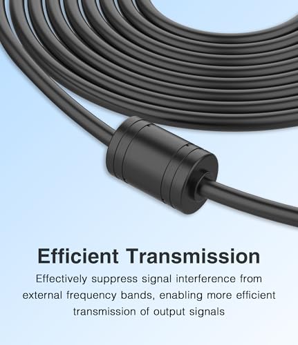 Image of APC UPS USB to RJ50 Control Cable (6FT /1.8M) for 940-0127B, 940-0127C, 940-0127E, APC UPS PowerChute Equivalent to AP9827,with Magnet Ring