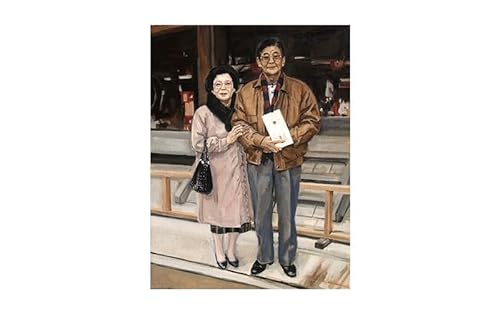 油絵でのある肖像画を細密に描きます(41×32cm・背景あり)