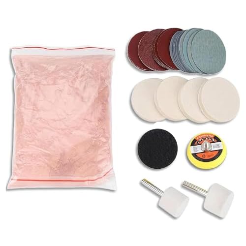 Windshield Scratch Remover Set Glass Polishing Kit Abrasive Discs Polish Pads for Any Windscreen Rear or Side Windows
