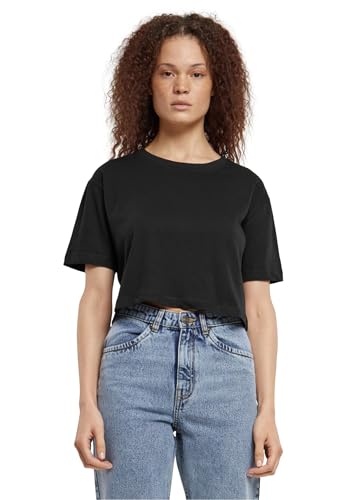 Urban Classics Ladies Short Oversized Tee, Camiseta, Mujer, Negro (Black), M