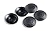 100 1/4" Black Plastic Flush Type Hole Plugs 1/2" Head