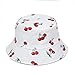 Cappello da Pescatore Uomo Cappello da Pescatore Reversibile A Due Lati con Frutti di Ciliegio per Uomo Donna Cappello da Pescatore Cappelli Panama Cappello da Pescatore Hip Hop cap-1
