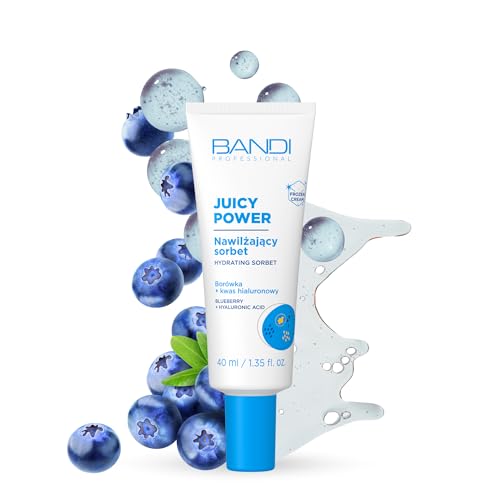 BANDI - Bandi Crème Légère Hydratante Gel Visage Non-comédogène pour Tous Types de Peau Hydratation Intense Soin Hydratant avec Acide Hyaluronique et Extrait de Myrtille