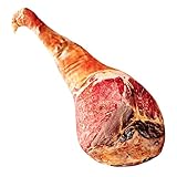 VANZACK Plüschschinken Umarmungskissen 80cm Großes Essensschinken Kuschelkissen aus Formstabilem Plüsch mit Pp Baumwolle Dekoratives Kissen für Zuhause und Büro