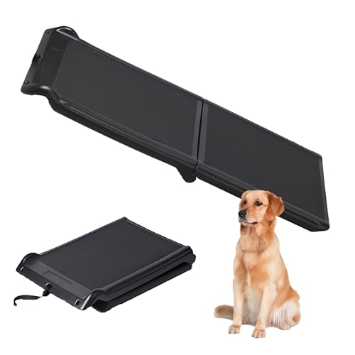 CHUYIRペットスロープ ドッグスロープ 犬用スロープ 犬ステップ 車用 踏み台 大型犬 折りたたみ ペットステップ 2つ折り 3つ折り 踏み台 折りたたみ式フック固定設計滑り止めつや消し表面階段の上り下りを補助耐荷重50kg安定感あり段差なし軽量病院訪