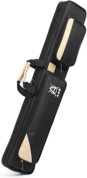 Pool Cue Case, Professional Billiard Cue Stick Carrying Case, Billiard Cue Bag, 7 Hole Billiard Cue Storage Bag, 1/2 Pool Cue Bag, Soft & Waterproof Oxford Cloth Stick Bag83*14*7.5cm