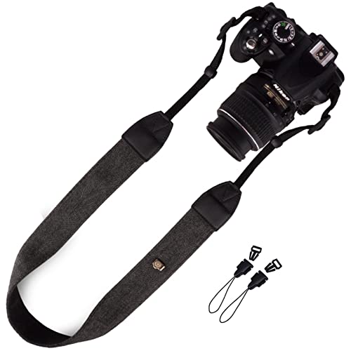 Wolven Dslr/Slr Camera Neck Shoulder Belt Strap Compatible For All Dslr/Slr/Digital Camera (Dc)/Instant Camera/Polaroid Etc (Black) #TOP2