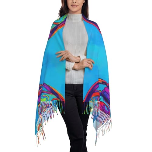 Colorful Drum Tower Head Scarf shawl, tassel scarf, tassel shawl, tassel scarf2