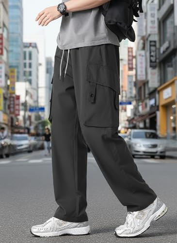 Image of Lymio Cargo for Men || Cotton Cargo Pant || Drawstring Waist Pant (Also Available in Plus Sizes) (153-156)