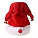 niumanery Cappello Natalizio Elettrico Musicale cantare Danza Altalena Berretto Decorazioni per Feste di Natale Regalo