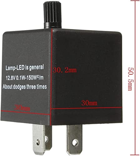 Relé de intermitente LED de 3 pines electrónico que elimina el parpadeo rápido de 12V 3