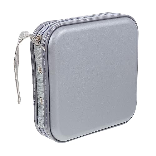 KONTONTY Zipper CD Case Slot Disc Organizer for Dvds Games Music Storage for Car Home Travel Compact Practical Design