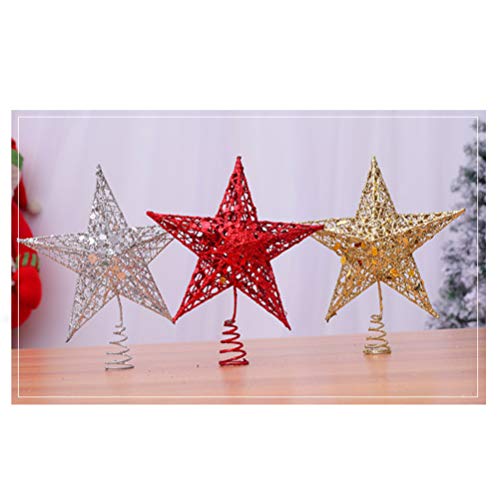5 Estrela De Topper De Árvore De Fadas Topper Da Árvore Do Feriado Topo De Árvore Iluminado Ao Ar Li