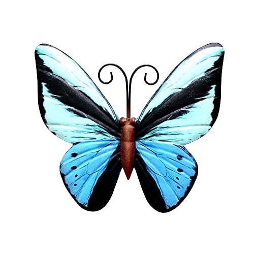 MAIGOIN Jardín Escultura Color Mariposa Decoración de Pared Metal Animal Valla Adornos Patio Árbol Arte Casa Colgando Accesorios Decorativos