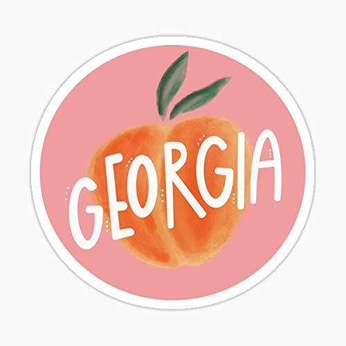 Georgia Peach Sticker - My STICKER Design - Sticker Graphic