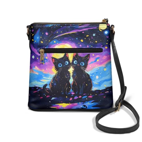 Image of Leather Purses for Women, Leather Hobo Bags for Women Travel Sling Purse Triple Zippered Pockets Shoulder Bag