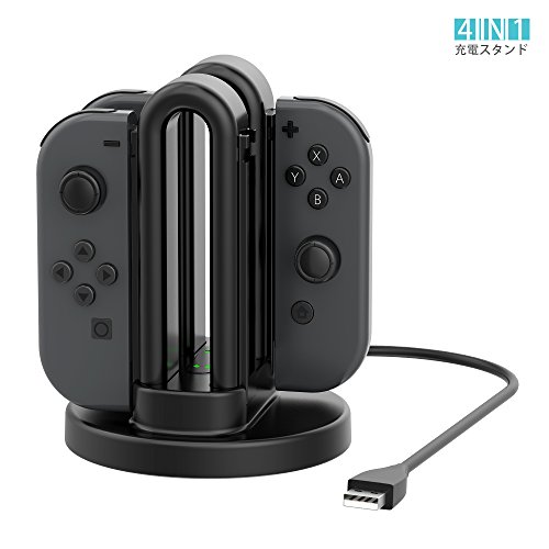 Nintendo Switch Joy-Con[dX^h }[dX^h } WCR 4䓯[d\ USBP[uŏ[d [dwvt (ubN)