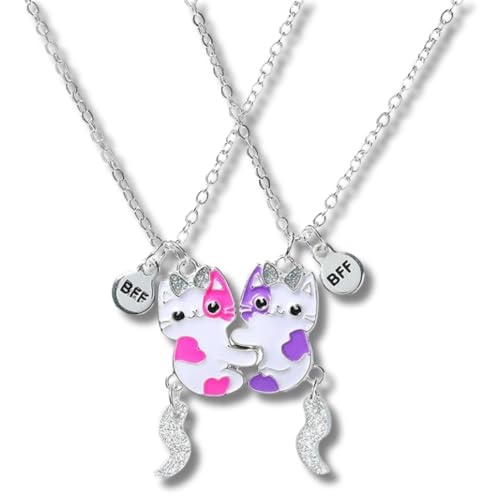 Colar Melhores Amigas Best Friends Amizade Gatinhos Bff Par