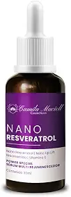 Novo Sérum Facial Nano Resveratrol Camila Maciell, Sérum Antienvelhecimento com Niacinamida, Vitamina E e Nano Up Lift + Ação Antioxidante, Firmeza, Rejuvenescimento – 30ml